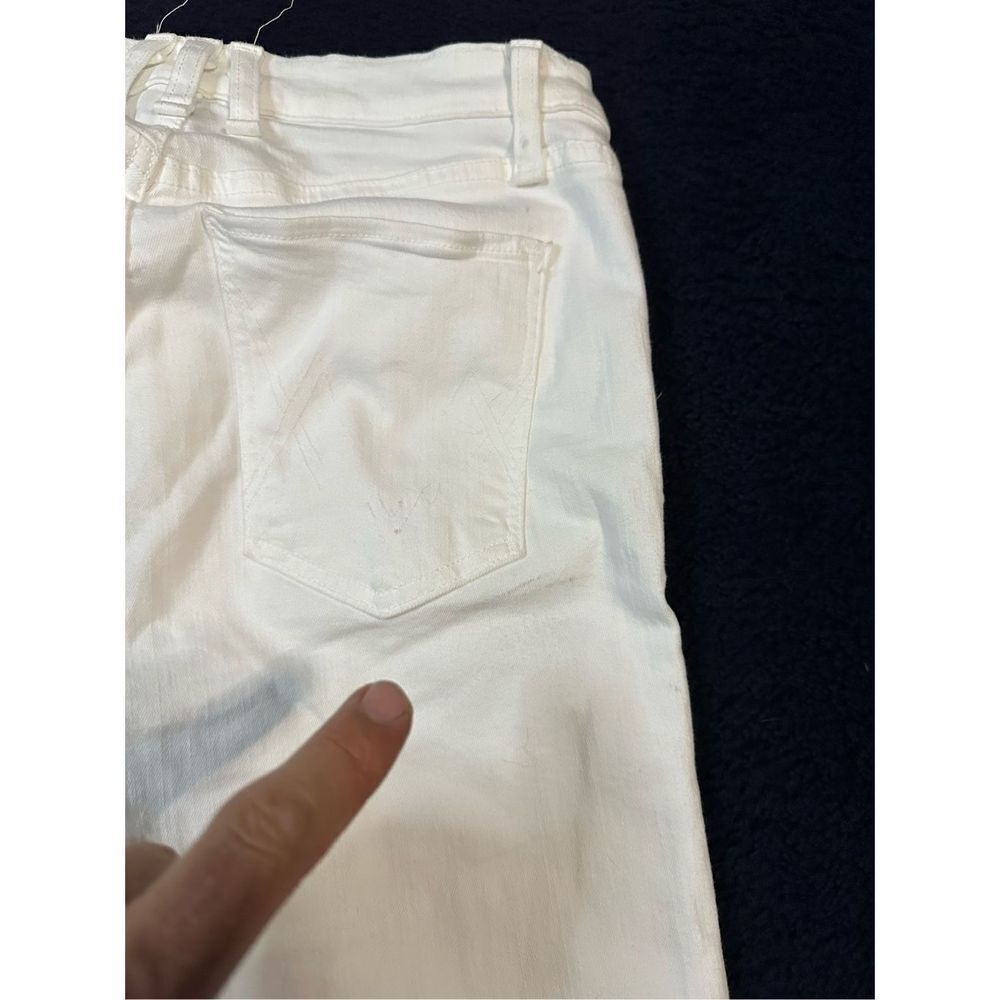 McGuire White Raw Hem Flared Jeans USA Made Sz Womens 26 BR - Picture 6 of 10